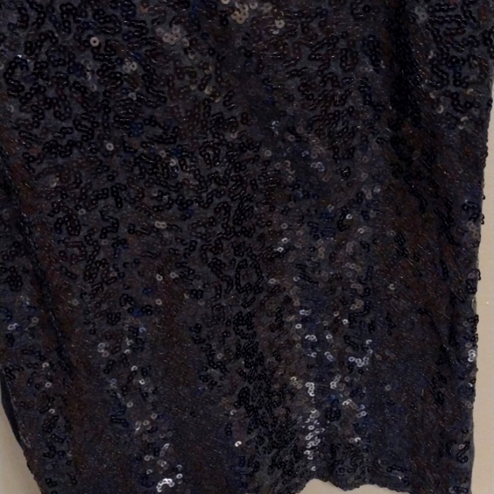Old Navy Sequined Tank Top, Black, Size large - Picture 2 of 5